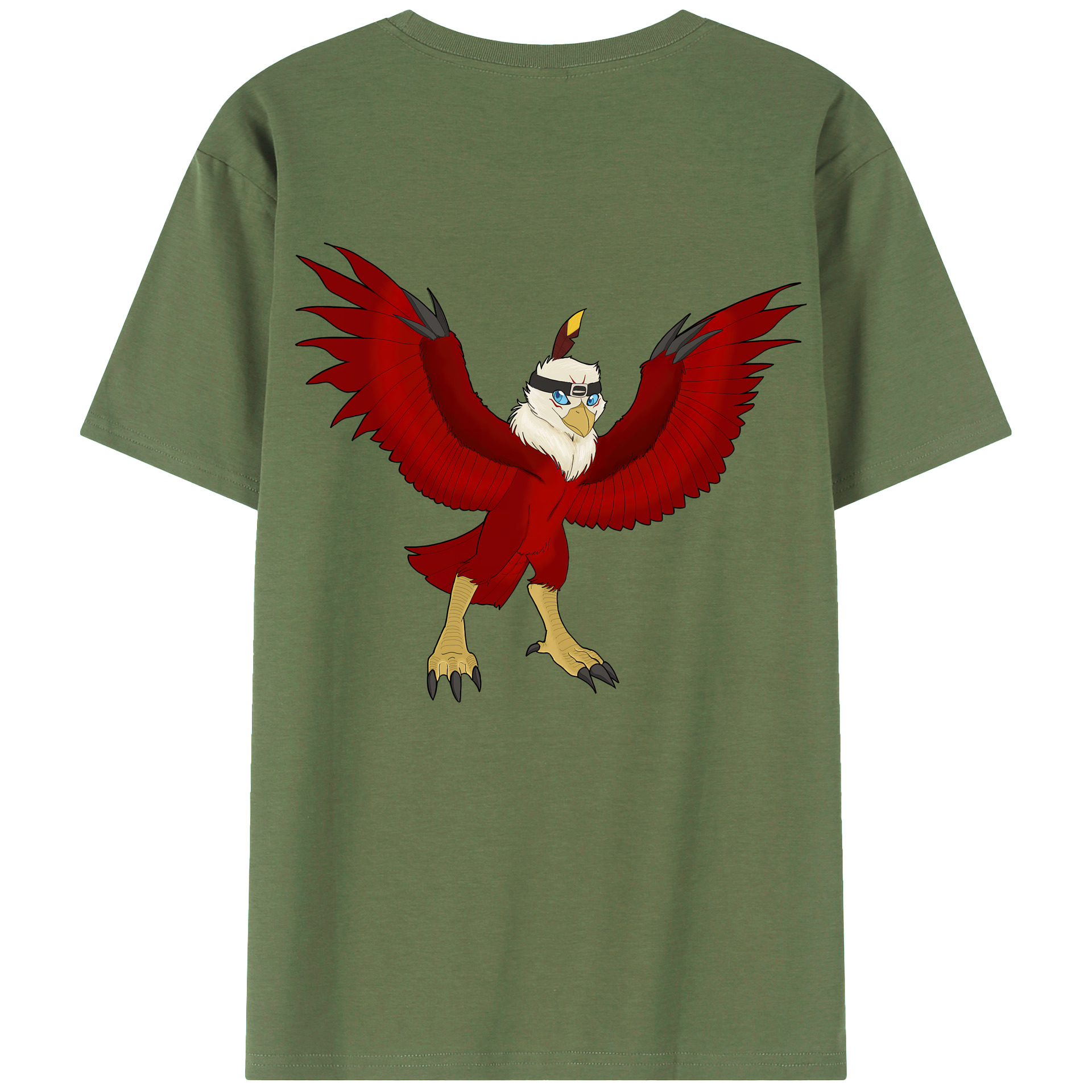 （画像用） Digimon デジタルモンスター/デジモン 綿100％ メンズ半袖Tシャツ（バックプリント） 通気性